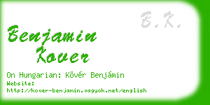 benjamin kover business card