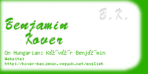 benjamin kover business card